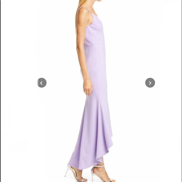 CHRISTIAN SIRIANO V-Neck High/Low Slip Dress Size 6 NWT - Picture 3 of 9